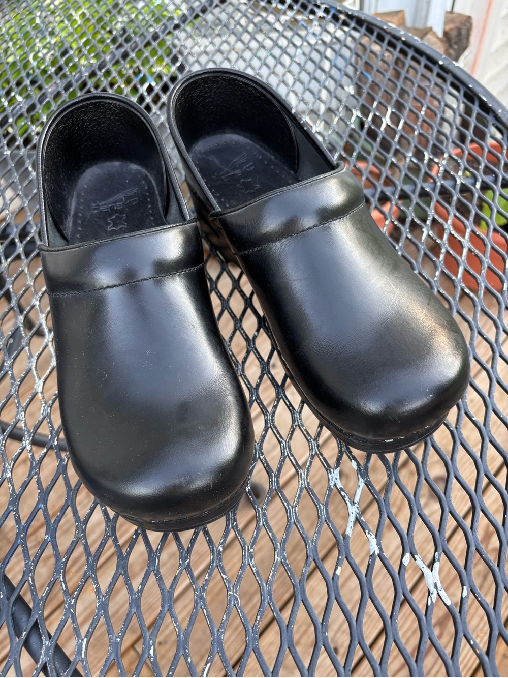 Dansko Black Slip-On Clogs
